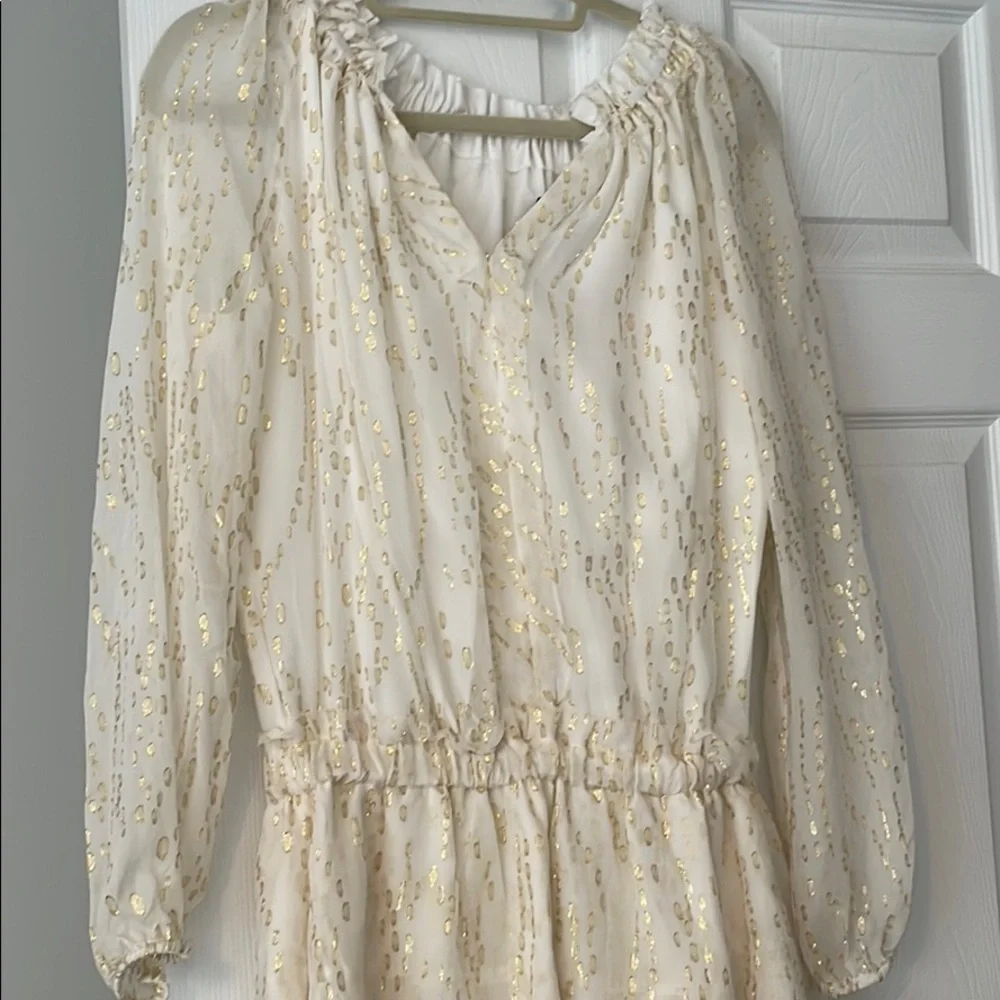 Generation Love White and Gold Dress - Picture 2 of 6